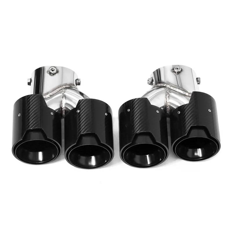 Auspuffblenden Quad Auto Auspuff Endrohr Für G20 G21 Für M340i Auspuff 304 Edelstahl Schalldämpfer Spitze Düse Endrohrblende(Carbon A) von ZSKSJHSJ