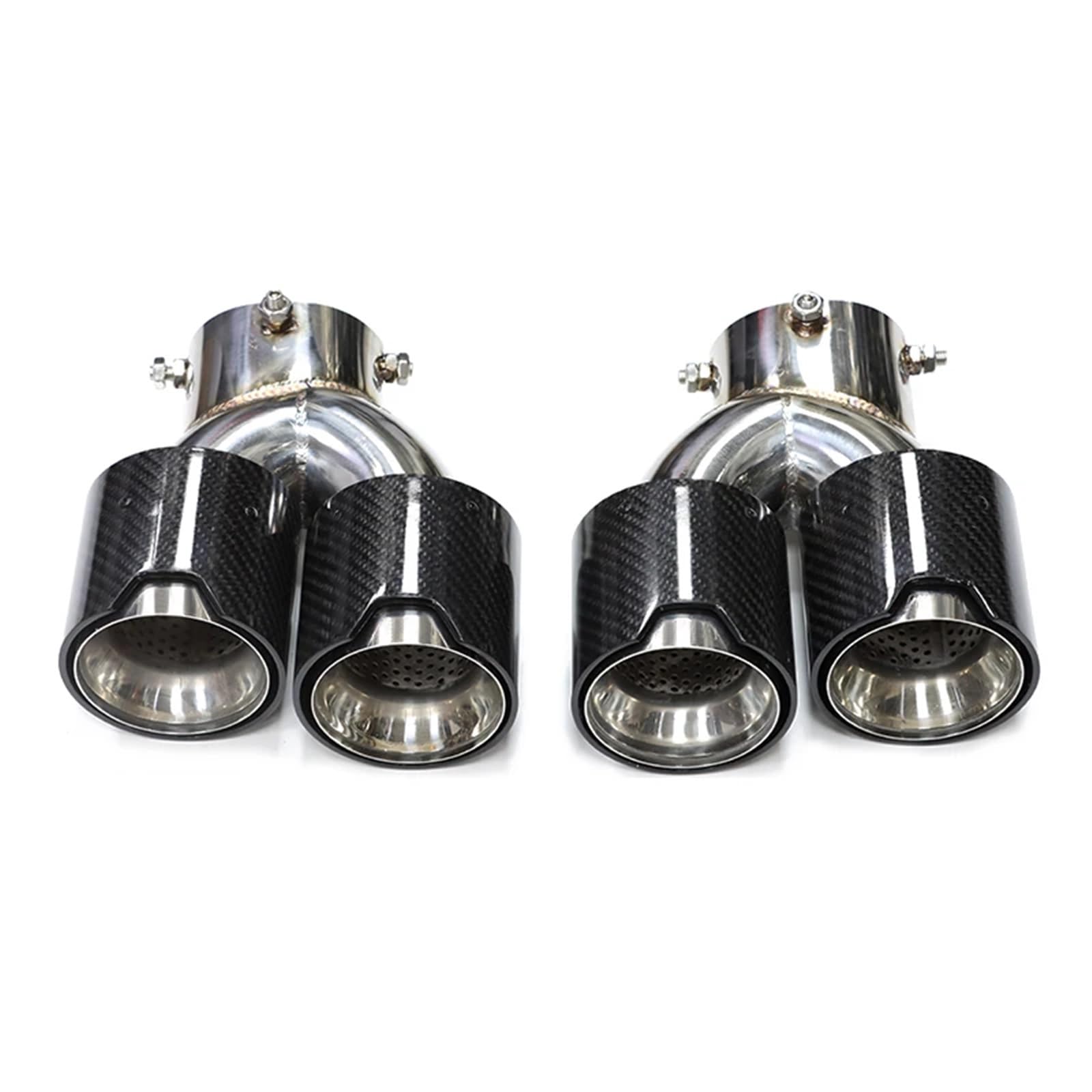 Auspuffblenden Quad Auto Auspuff Endrohr Für G20 G21 Für M340i Auspuff 304 Edelstahl Schalldämpfer Spitze Düse Endrohrblende(Carbon B) von ZSKSJHSJ