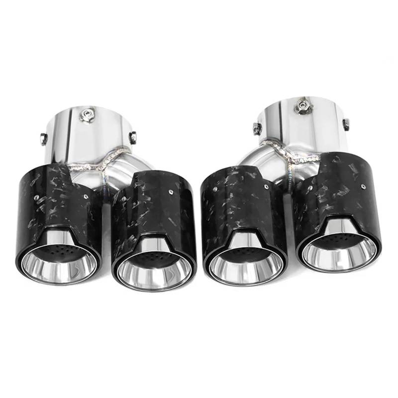 Auspuffblenden Quad Auto Auspuff Endrohr Für G20 G21 Für M340i Auspuff 304 Edelstahl Schalldämpfer Spitze Düse Endrohrblende(Carbon E) von ZSKSJHSJ
