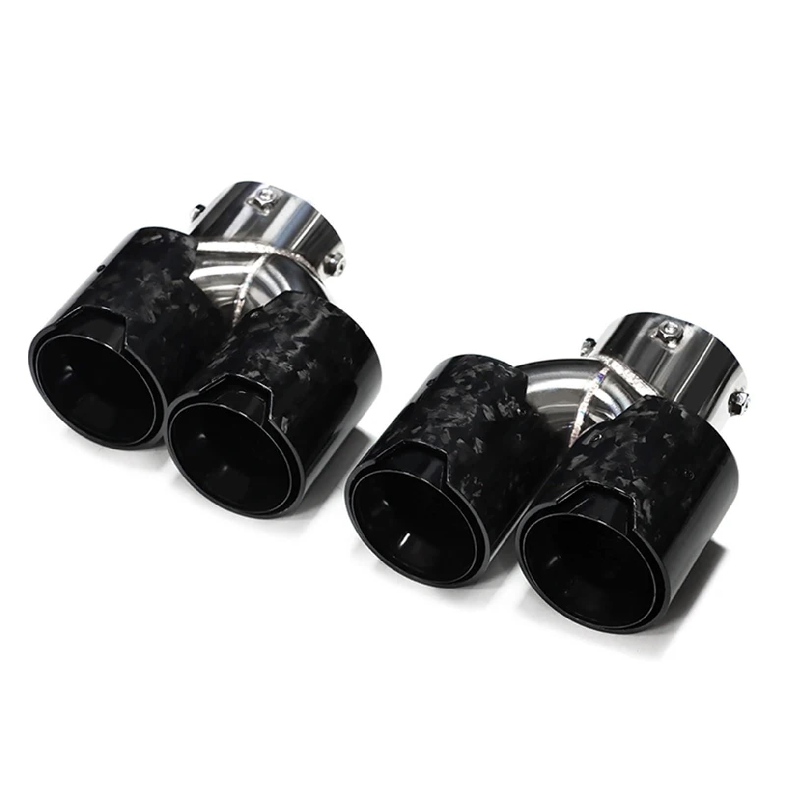 Auspuffblenden Quad-Auto-Auspuffendrohr Für G20 G21 Für M340i G22 Für M240i G42 Für M440i Auspuff Edelstahl Schalldämpfer Spitze Düse Endrohrblende(Carbon A1) von ZSKSJHSJ