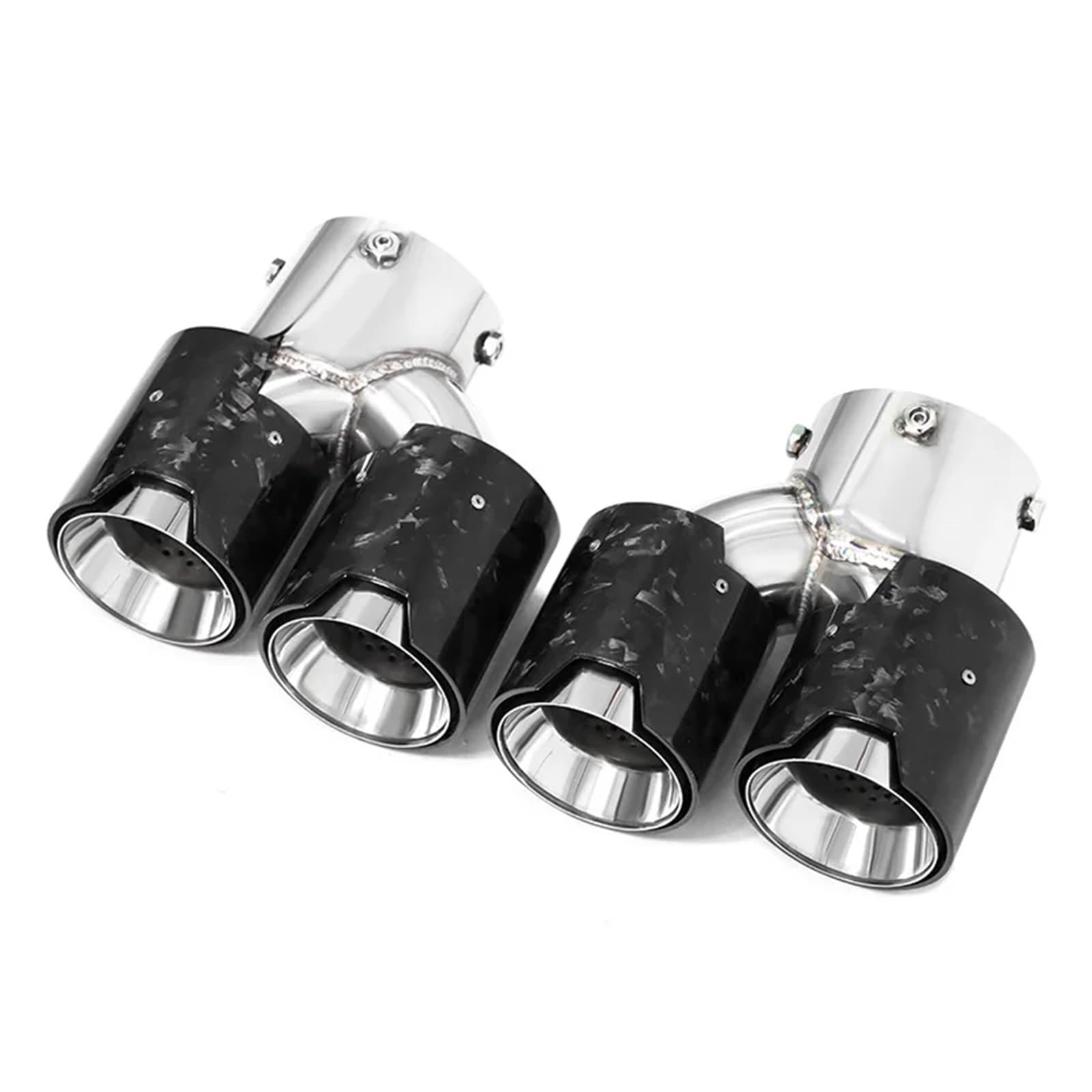 Auspuffblenden Quad-Auto-Auspuffendrohr Für G20 G21 Für M340i G22 Für M240i G42 Für M440i Auspuff Edelstahl Schalldämpfer Spitze Düse Endrohrblende(Carbon C1) von ZSKSJHSJ