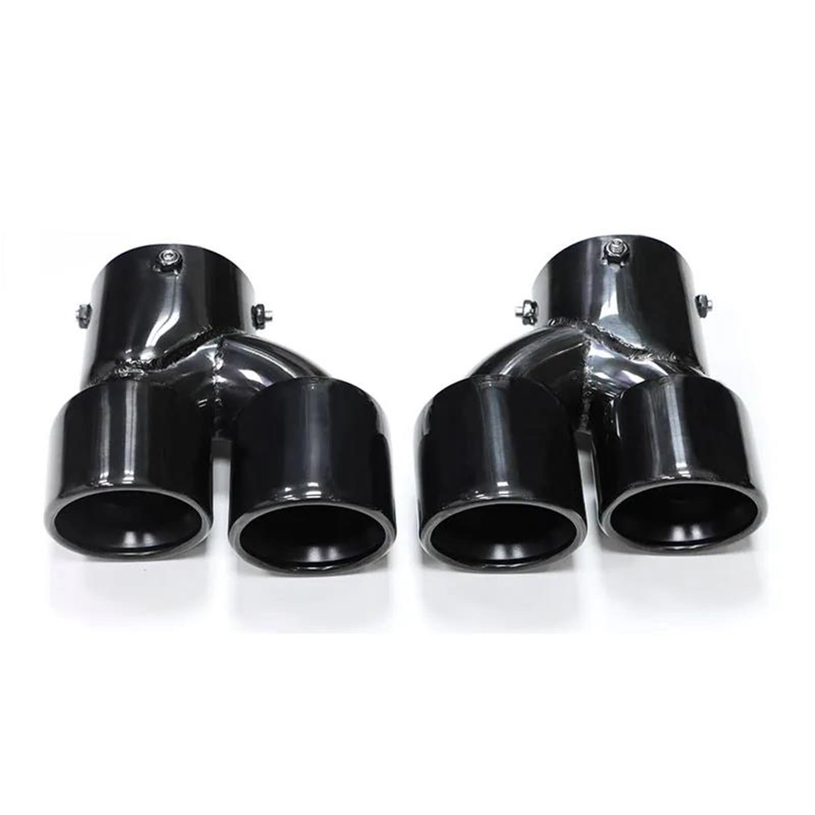 Auspuffblenden Quad Carbon Fiber Auspuff Tipp Für G22 G23 Für M440i 2021 2022 Dual Auspuffrohr Schalldämpfer Spitze Auspuff System Düse Endrohr Endrohrblende(Black A) von ZSKSJHSJ