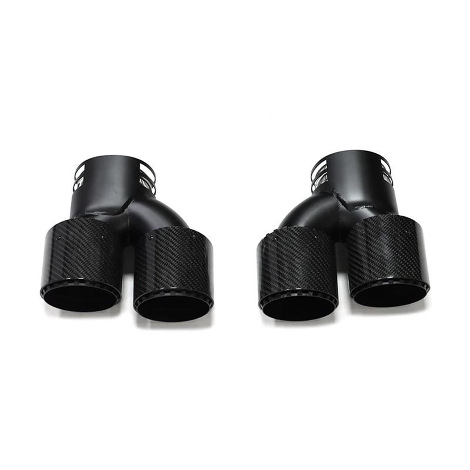 Auspuffblenden Quad Carbon Fiber Auspuff Tipp Für G22 G23 Für M440i 2021 2022 Dual Auspuffrohr Schalldämpfer Spitze Auspuff System Düse Endrohr Endrohrblende(Carbon look P) von ZSKSJHSJ
