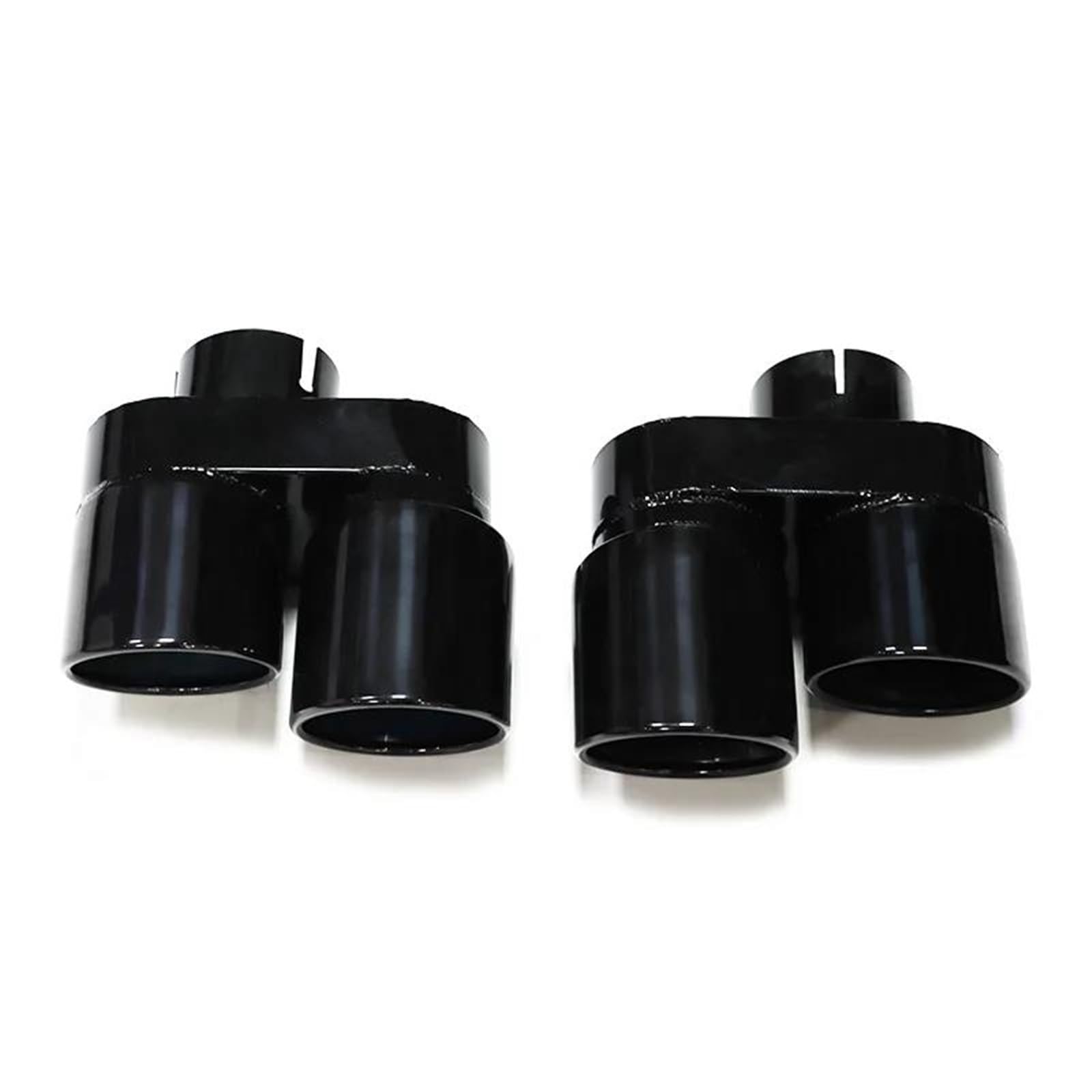 Auspuffblenden Quad Carbon Fiber Auspuffblende Für G20 G21 330i 330d 330e Schalldämpferblende Auspuffanlage Düse Auspuffrohr 2,5 Zoll Zoll Endrohr Endrohrblende(Schwarz) von ZSKSJHSJ
