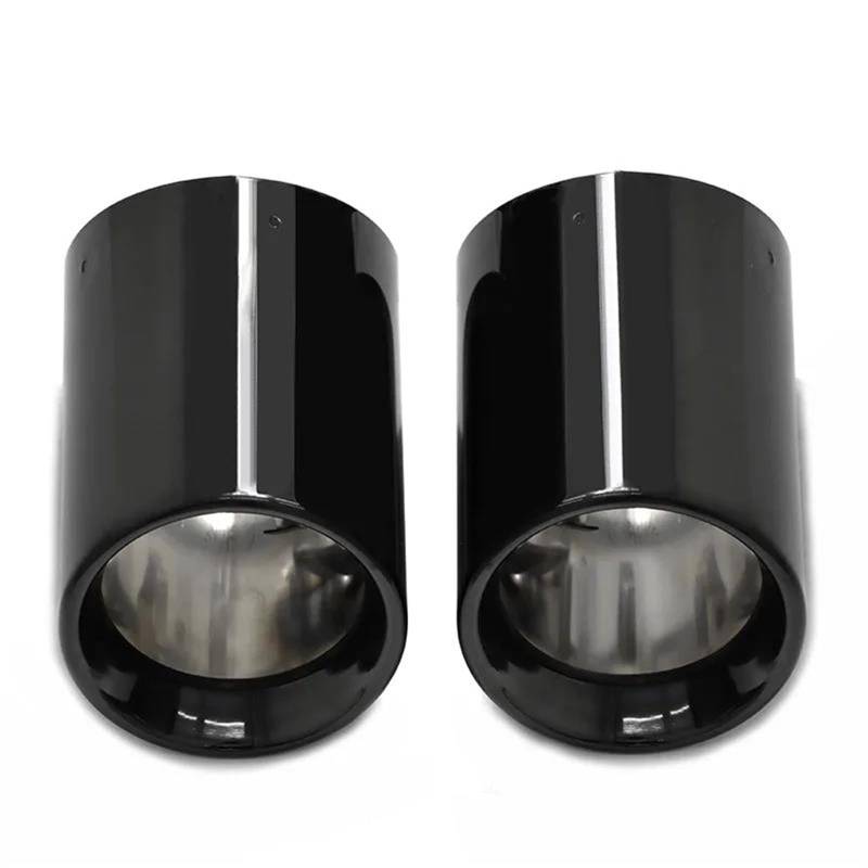 Auspuffblenden Schalldämpferspitze Endrohr Ersatz Auspuffanlage Düse Für Z4 2019-2024 Auto Endrohr Schwarze Abdeckung Endrohrblende(Black 2 PCS) von ZSKSJHSJ