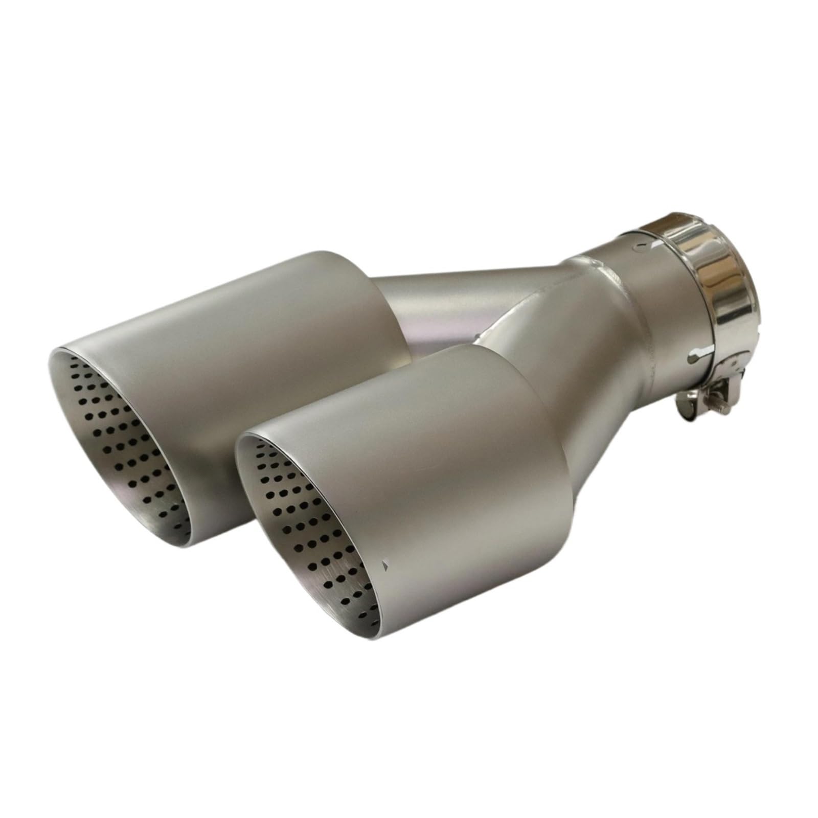 Auspuffblenden Universal-Auspuffspitzen Für Autos Edelstahl-Auspuffrohre Mit Doppeltem Ausgang Schalldämpfer Endrohrdekoration Auspuff-Rennen Endrohrblende(Right63-101mm) von ZSKSJHSJ
