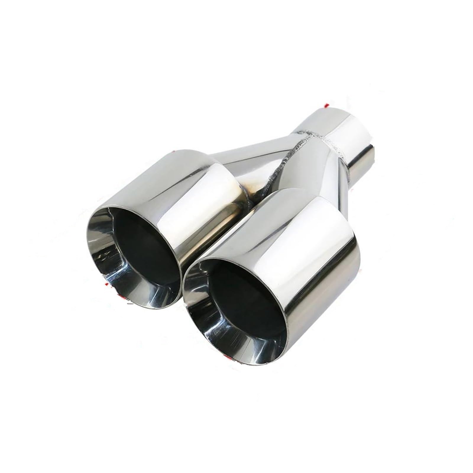 Auspuffblenden Universelles Doppelwandiges Doppelauspuffrohr Mit Autodüsen Schalldämpfer-Endrohr Für 2''/2,5'' Einlass Endrohrblende(Right C) von ZSKSJHSJ