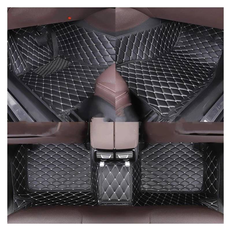 Autoteppich Auto-Bodenmatte Für Range Für Rover Für Evoque 2011-2024 Alle Modelle Autoteppiche Fußgängerbrückenzubehör Styling Innenteile Automatten(Black White) von ZSKSJHSJ