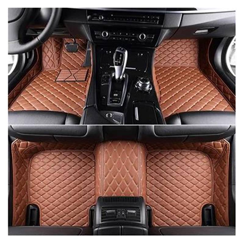Autoteppich Auto-Fußmatten Für Mercedes Für Benz Für C-Klasse Für W203 2004-2007 Jahre Innendetails Autozubehör Teppich Automatten(Braun) von ZSKSJHSJ