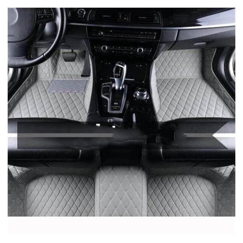 Autoteppich Auto-Fußmatten Für Q5 2009 2010 2011 2012 2013 2014 2015 2016 2017 Benutzerdefinierte Auto-Fußpolster Auto-Teppichabdeckung Automatten(Grau) von ZSKSJHSJ