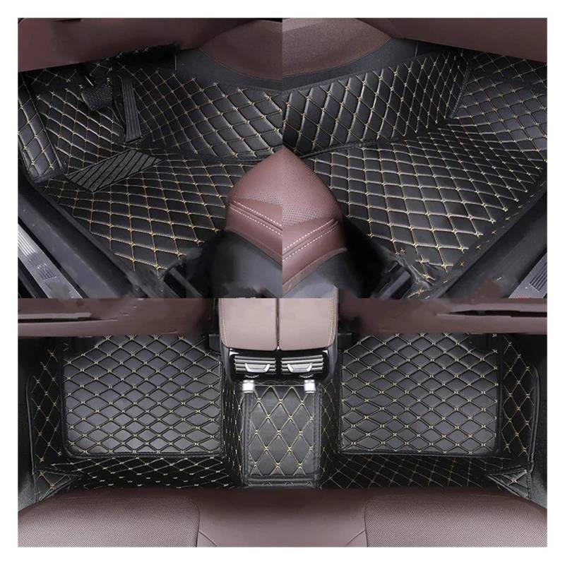 Autoteppich Auto-Fußmatten Für SEAT Für Ibiza 1991-2024 Alle Modelljahre Autozubehör Styling-Teppiche Teppich Teppich Innenteile Automatten(Black Yellow) von ZSKSJHSJ