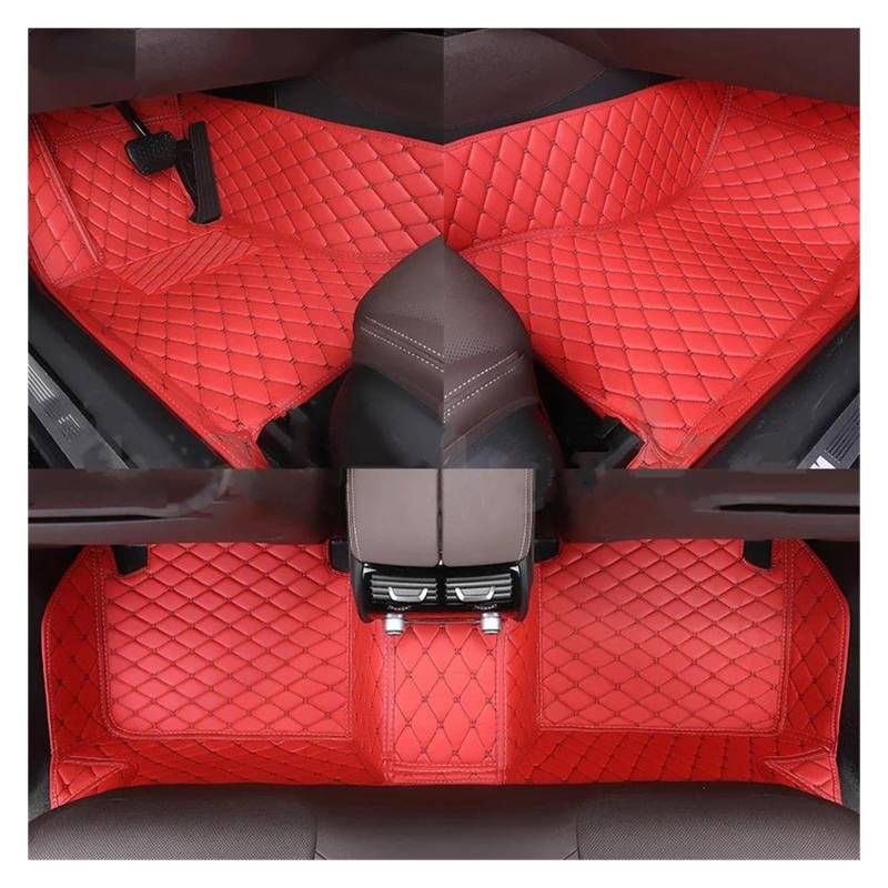 Autoteppich Auto-Fußmatten Für SEAT Für Ibiza 1991-2024 Alle Modelljahre Autozubehör Styling-Teppiche Teppich Teppich Innenteile Automatten(Red Black) von ZSKSJHSJ