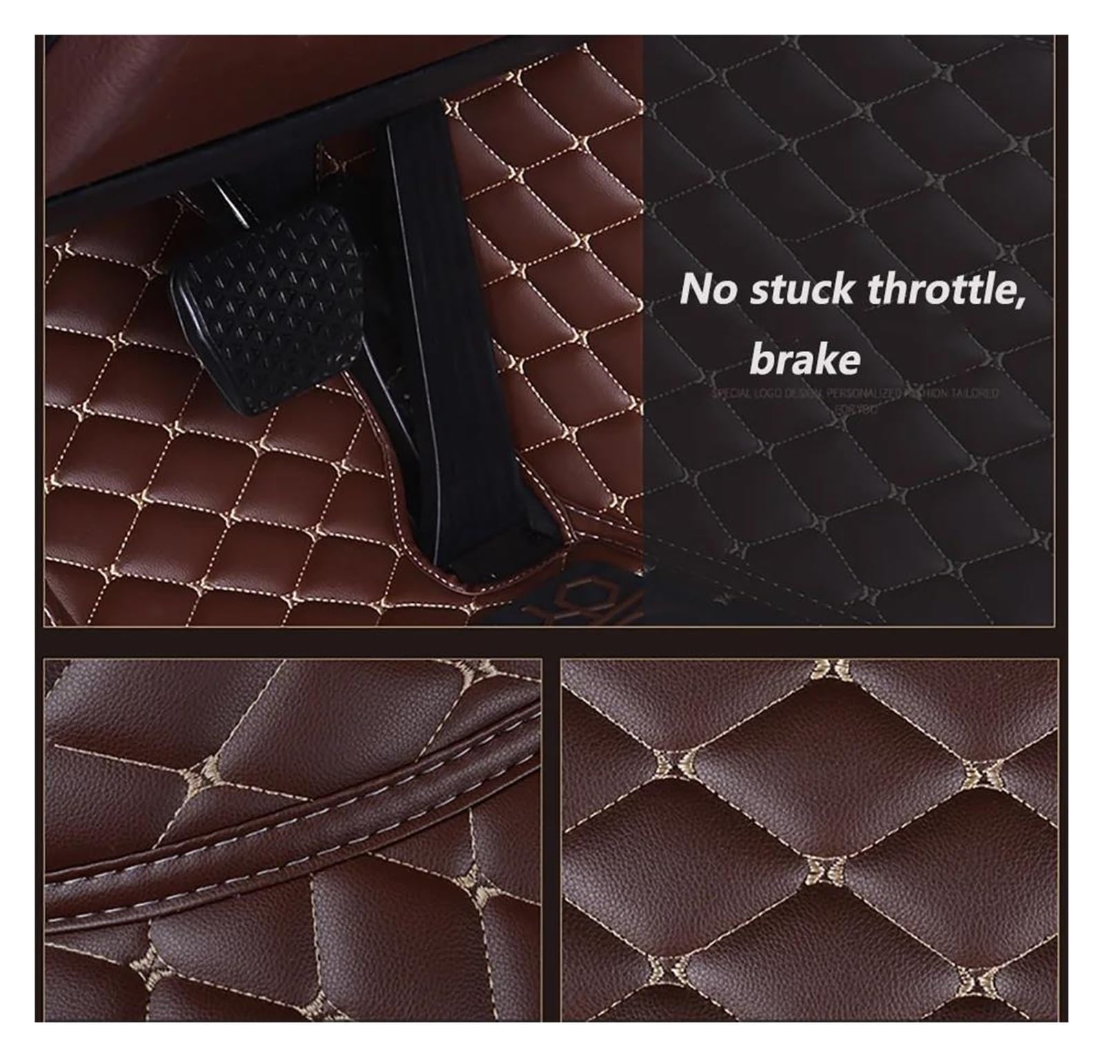 Autoteppich Benutzerdefinierte 3D-Volldeckung Auto-Fußmatten Für Ford Für Mustang 2011 2012 2013 2014 Innenausstattung Teppich Automatten(Kaffee) von ZSKSJHSJ