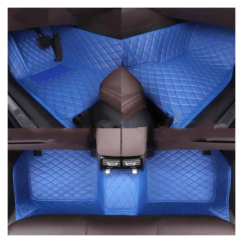 Autoteppich Benutzerdefinierte Auto Boden Matte Für Ford Für Focus Alle Modell Für Focus Für 2 3 4 Mk1 Mk3 Mk4 Auto Teppich Teppiche Zubehör Innen Automatten(Blau) von ZSKSJHSJ