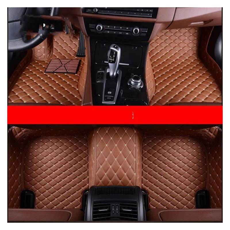 Autoteppich Für Lexus Für IST IS200 IS250 IS250C IS300 IS300H IS350 ISF ISC Custom Car Fußmatten Auto Zubehör Fuß Teppich Automatten(Braun) von ZSKSJHSJ