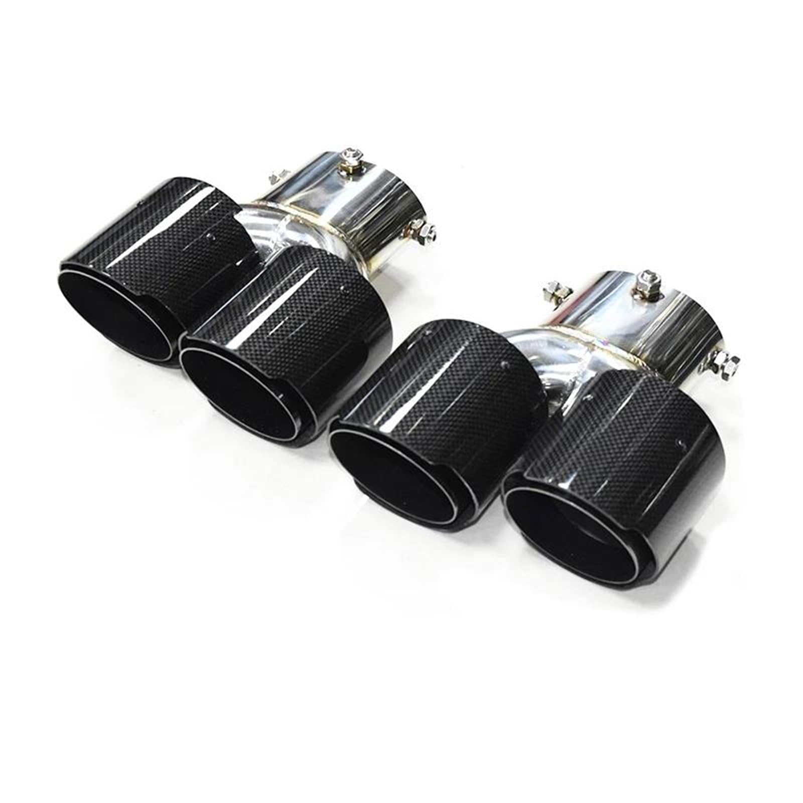 ZSKSJHSJ Auspuffblenden 1 Paar Quad-Auspuffendrohre Für M340i G20 G21 G23 Für M440i G42 Für M240i 2020 + Endrohrspitzen Schalldämpfer-Abgassystem Endrohrblende(Carbon J) von ZSKSJHSJ
