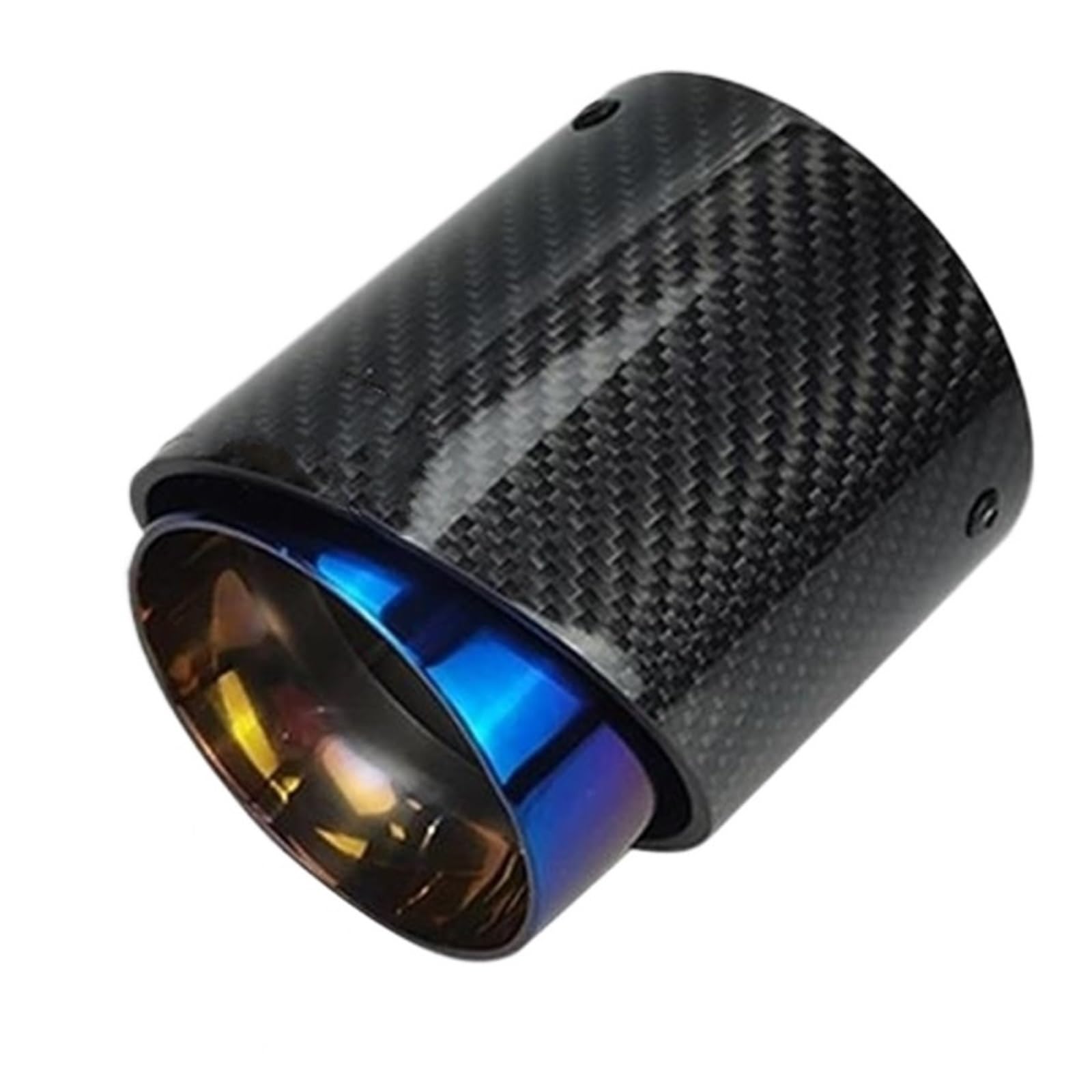ZSKSJHSJ Auspuffblenden 1 Stück Carbon Fiber Auspuff Schalldämpfer Tipps Fit Für Mini Für Cooper Für F54 F55 F56 F57 F60 R55 Endrohrblende(Blue- In85mm) von ZSKSJHSJ