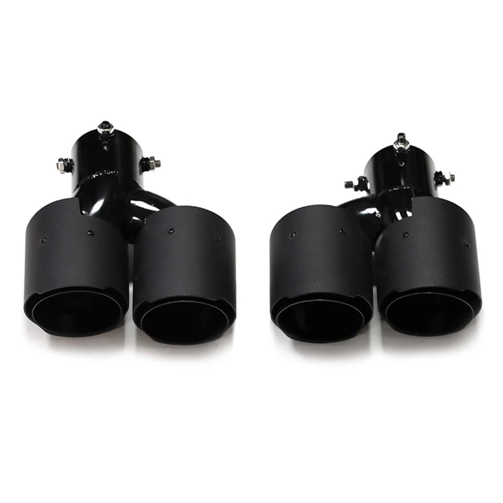 ZSKSJHSJ Auspuffblenden Quad-Auspuffblende, Kohlefaser-Autoauspuffrohr Für G20 G21 330i 325i 2020+ Schalldämpferblende Endrohr 63mm Düse Endrohrblende(Carbon D) von ZSKSJHSJ