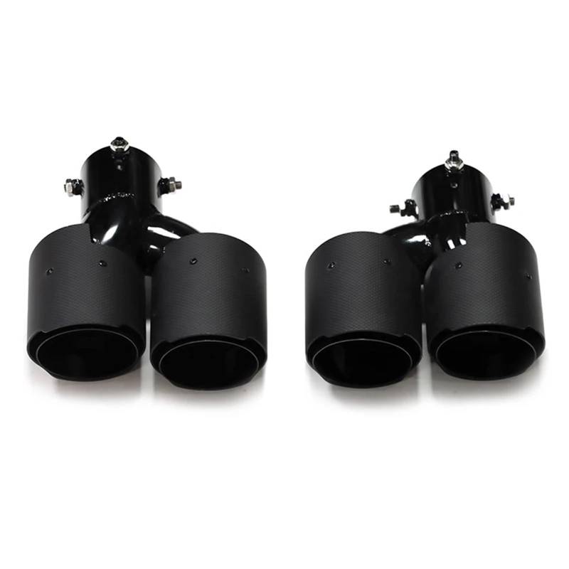 ZSKSJHSJ Auspuffblenden Quad-Auspuffblende, Kohlefaser-Autoauspuffrohr Für G20 G21 330i 325i 2020+ Schalldämpferblende Endrohr 63mm Düse Endrohrblende(Carbon D) von ZSKSJHSJ