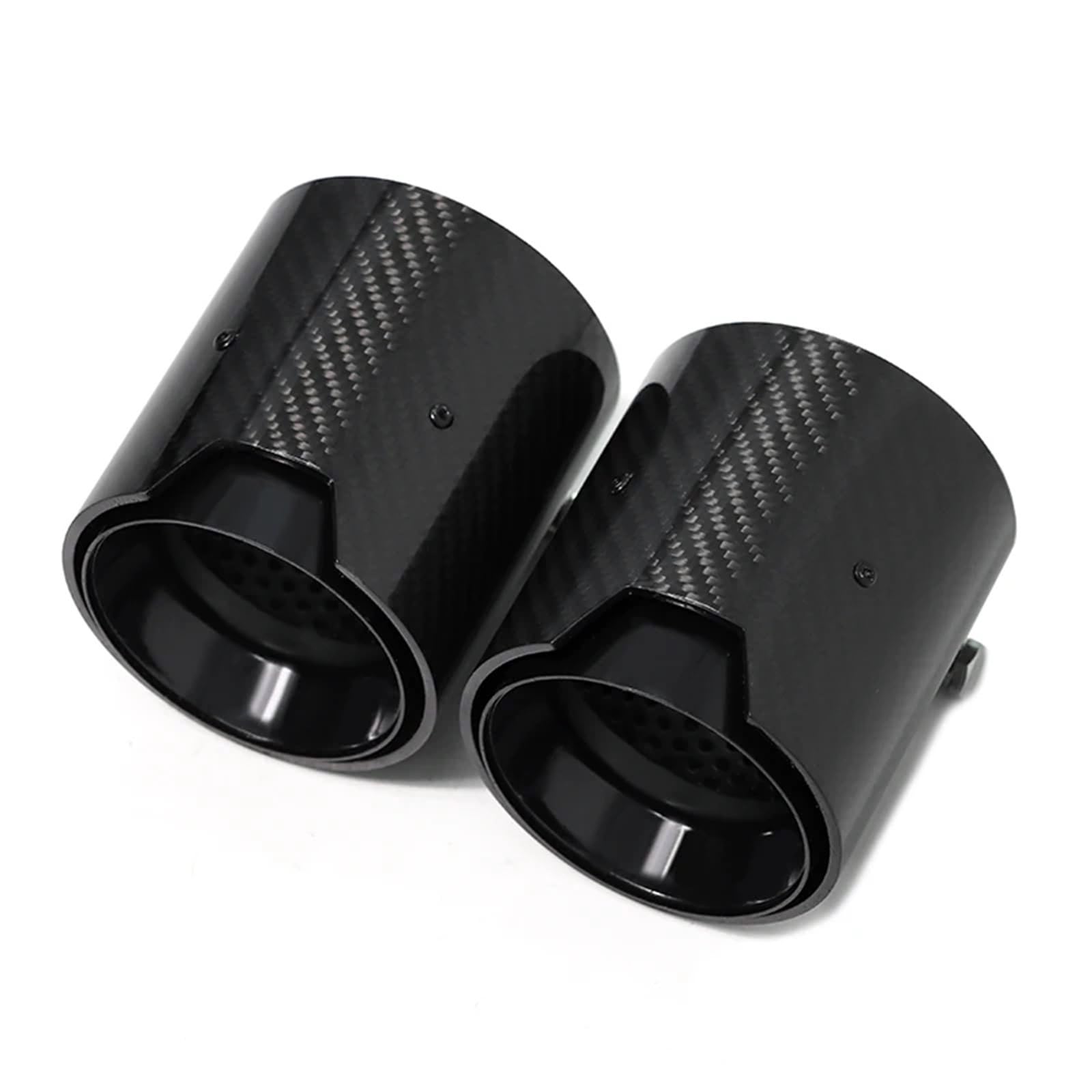 ZSKSJHSJ Auspuffblenden Stecker Auspuff Spitze Für X Serie G01 X3 G02 X4 2018-2021 Poliert Stil Auspuff Tipps Düse Endrohr Endrohrblende(Schwarz) von ZSKSJHSJ