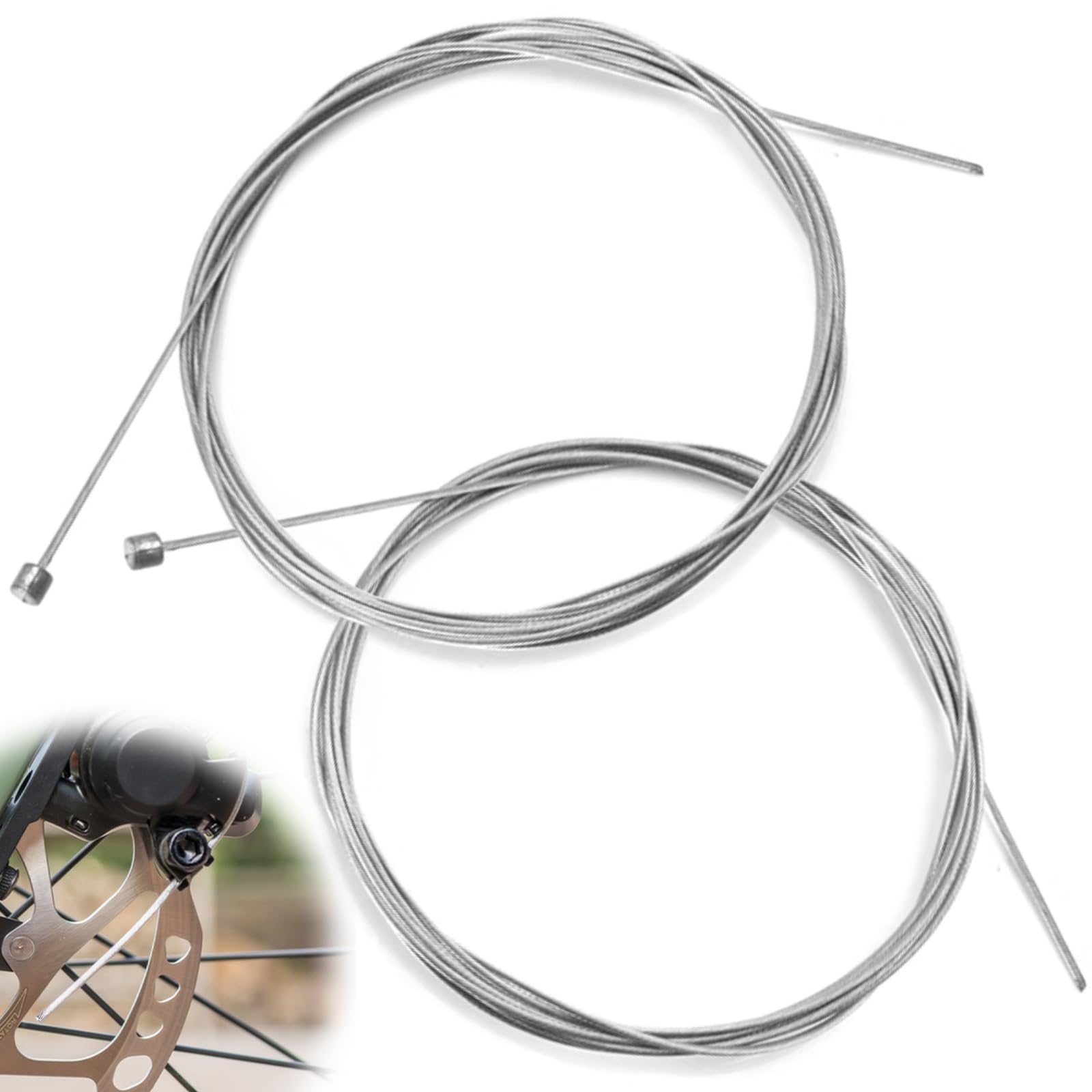 Universal Gaszug Bowdenzug Reparaturset – 2Stücke 2 m Schaltzug、Bremse , Einfache Installation, Vielseitige Anwendung, 9 Gewindeanschlüsse, Geeignet für Fahrräder, Roller, Motorräder Universal Gaszug Bowdenzug Reparaturset – 2Stücke 2 m Schaltzug、Bremse , Einfache Installation, Vielseitige Anwendung, 9 Gewindeanschlüsse, Geeignet für Fahrräder, Roller, Motorräder von ZSMZ