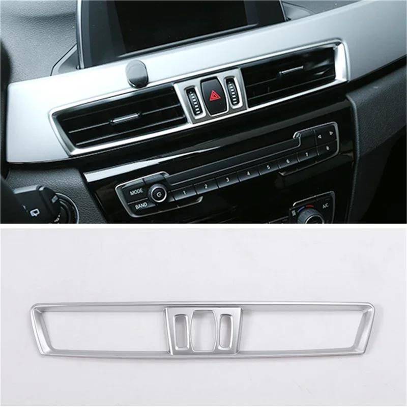 Auto-Innendekoration ABS Auto Center Console Air Outlet Rahmen Trim Abdeckung Aufkleber Für X1 F48 X2 F47 2016-2021 Auto Trim Aufkleber(Silber) von ZSQGHGH