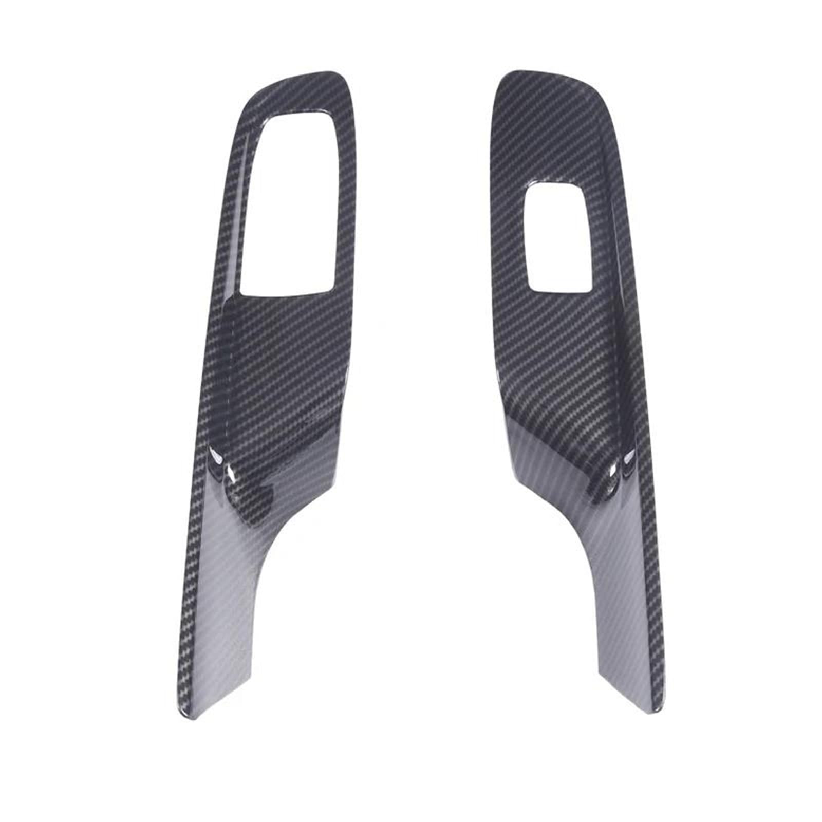 Auto-Innendekoration ABS Auto Fenster Glas Lift Schalter Button Control Panel Rahmen Abdeckung Trim Für Chevy Für Corvette C8 2020-2023 Auto Trim Aufkleber(Carbon Pattern) von ZSQGHGH