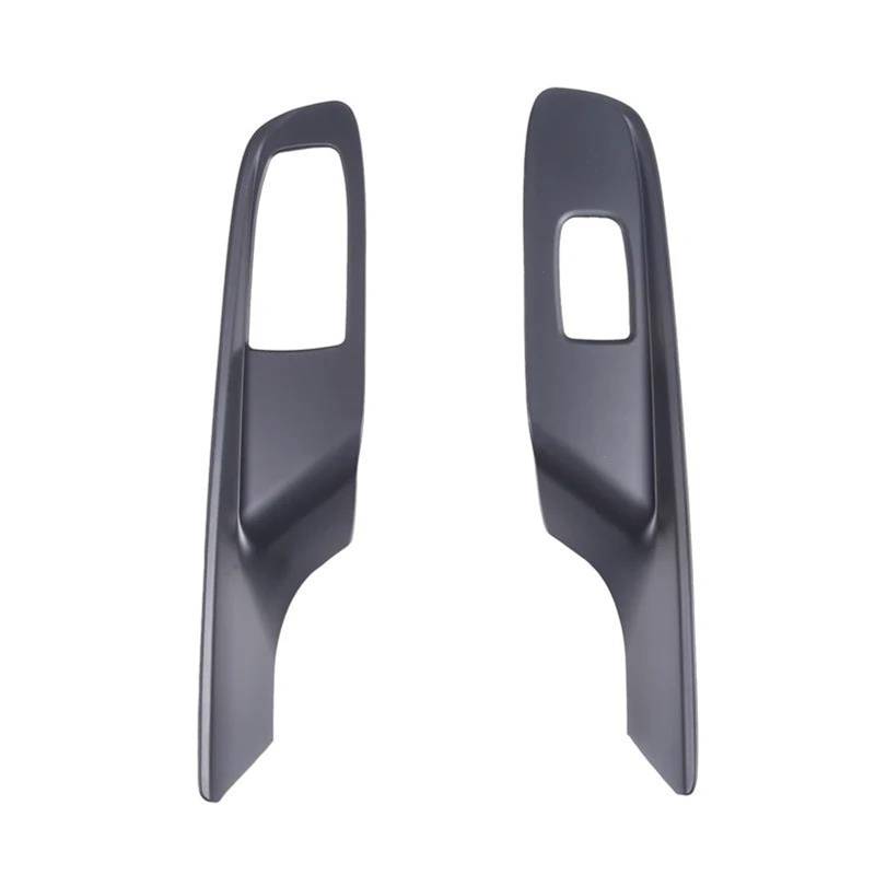 Auto-Innendekoration ABS Auto Fenster Glas Lift Schalter Button Control Panel Rahmen Abdeckung Trim Für Chevy Für Corvette C8 2020-2023 Auto Trim Aufkleber(Matte Black) von ZSQGHGH