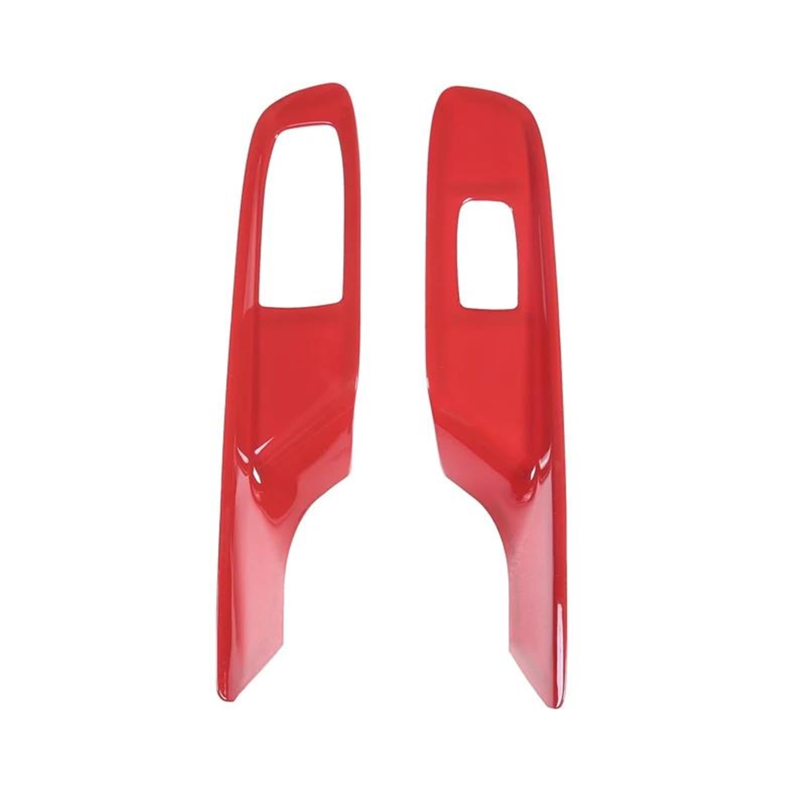Auto-Innendekoration ABS Auto Fenster Glas Lift Schalter Button Control Panel Rahmen Abdeckung Trim Für Chevy Für Corvette C8 2020-2023 Auto Trim Aufkleber(Rot) von ZSQGHGH