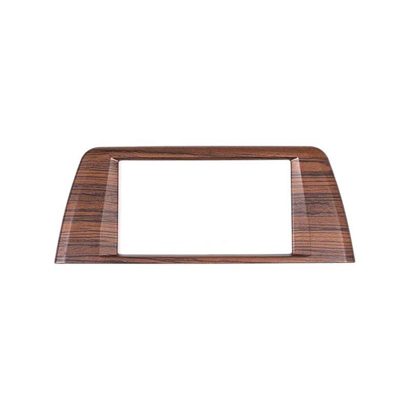 Auto-Innendekoration ABS Für X1 F48 2016-2019 Auto Center Console GPS Navigation Bildschirm Dekoration Rahmen Abdeckung Trim Auto Trim Aufkleber(Pine wood grain) von ZSQGHGH