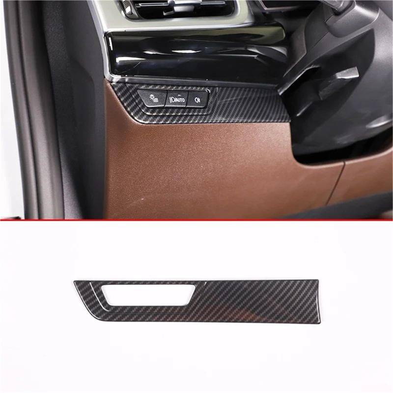 Auto-Innendekoration Auto Center Controls Lenkrad Shift Panel Abdeckung Für X1 U10 U11 2023-2024 Innen Zubehör LHD Auto Trim Aufkleber(Carbon Texture 13) von ZSQGHGH