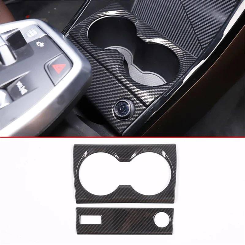 Auto-Innendekoration Auto Center Controls Lenkrad Shift Panel Abdeckung Für X1 U10 U11 2023-2024 Innen Zubehör LHD Auto Trim Aufkleber(Carbon Texture 19) von ZSQGHGH