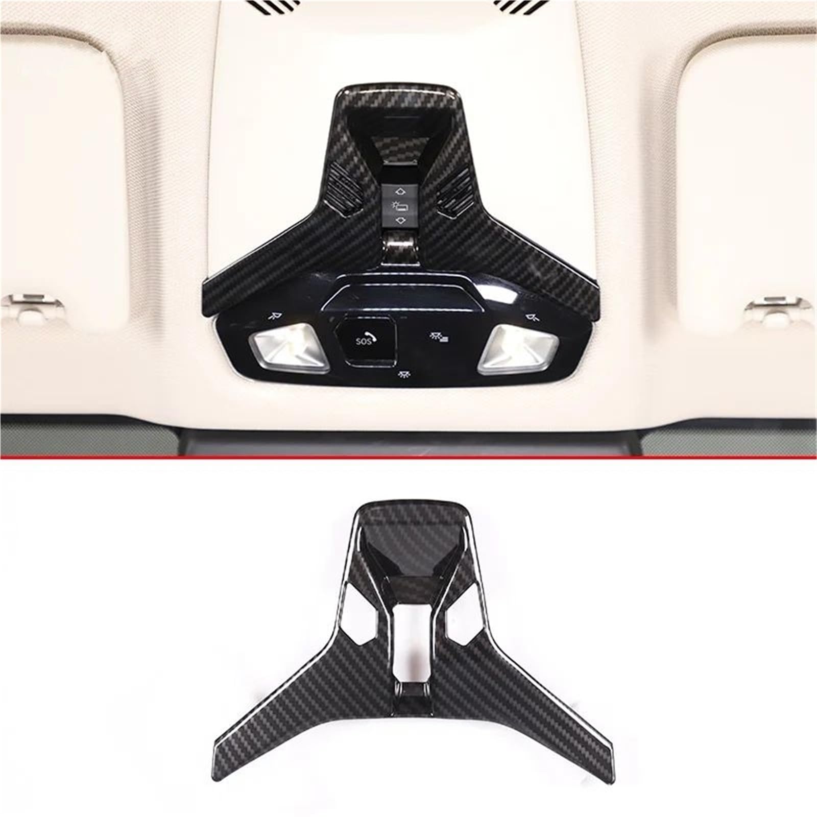 Auto-Innendekoration Auto Center Controls Lenkrad Shift Panel Abdeckung Für X1 U10 U11 2023-2024 Innen Zubehör LHD Auto Trim Aufkleber(Carbon Texture 6) von ZSQGHGH