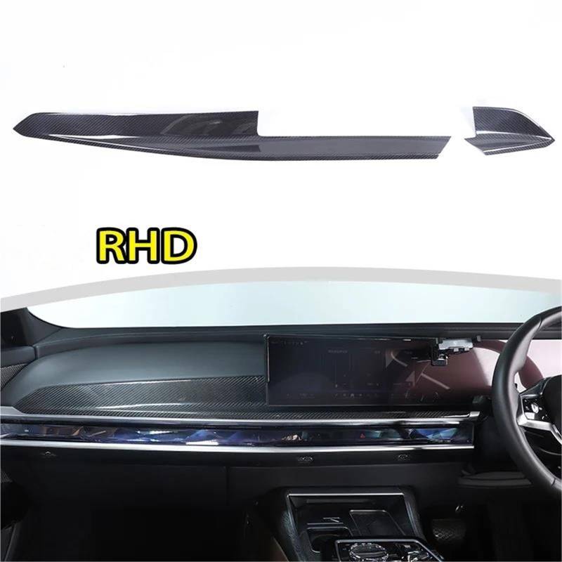 Auto-Innendekoration Carbon Fiber Für 7 Serie Für G70 2023 + Auto Control Tür Dashboard Getriebe Panel Abdeckung Aufkleber Auto Trim Aufkleber(Style 2) von ZSQGHGH
