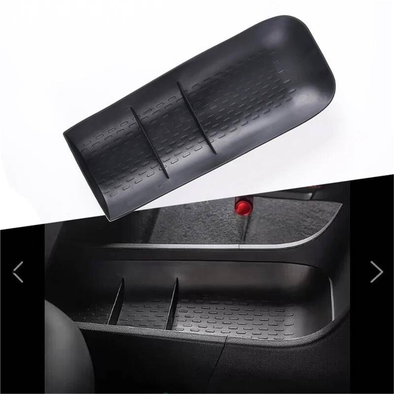Auto-Innendekoration Center Console Storage Tray Für Benz Für Smart 2022-2024 Auto Central Lower Layer Box Organizer Zubehör Auto Trim Aufkleber(TPE) von ZSQGHGH