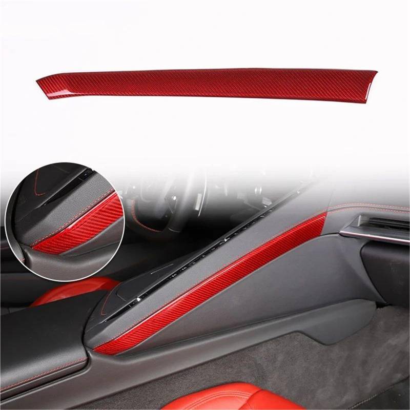 Auto-Innendekoration Für Chevy Für Corvette Für C8 Z51 Z06 2020-2024 Auto Styling Center Control Dekoration Streifen Aufkleber Auto Trim Aufkleber(Rot) von ZSQGHGH