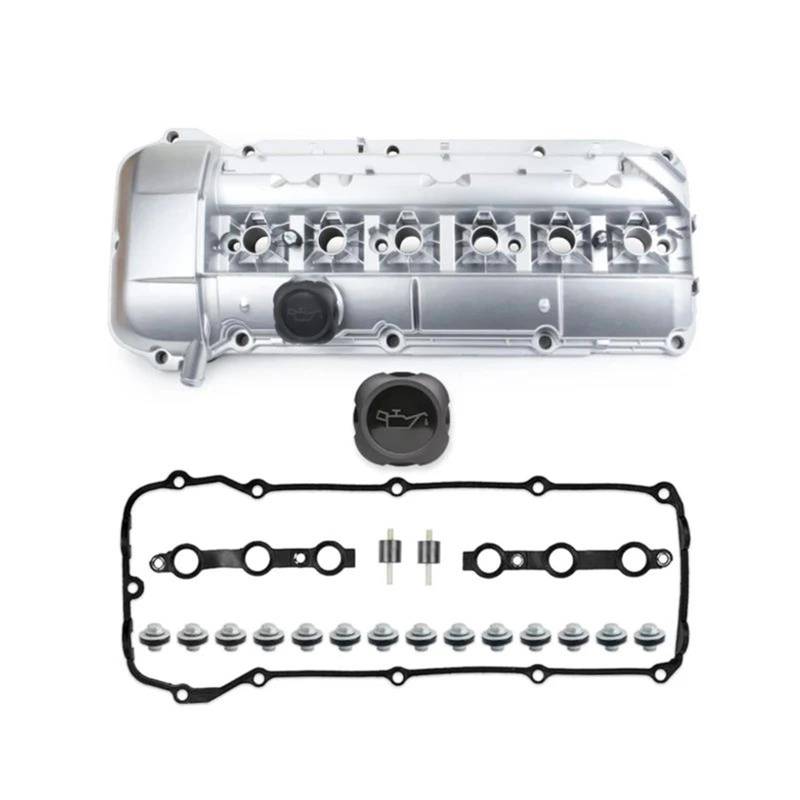 Ventildeckeldichtung 11127512839 Upgrade Aluminium Motor Ventil Abdeckung Für 320i 325i 330i 520i 525i X3 X5 Z4 E46 E39 E60 E83 E53 E85 2003-2006 Ventildeckel Dichtung von ZSQWRFRG