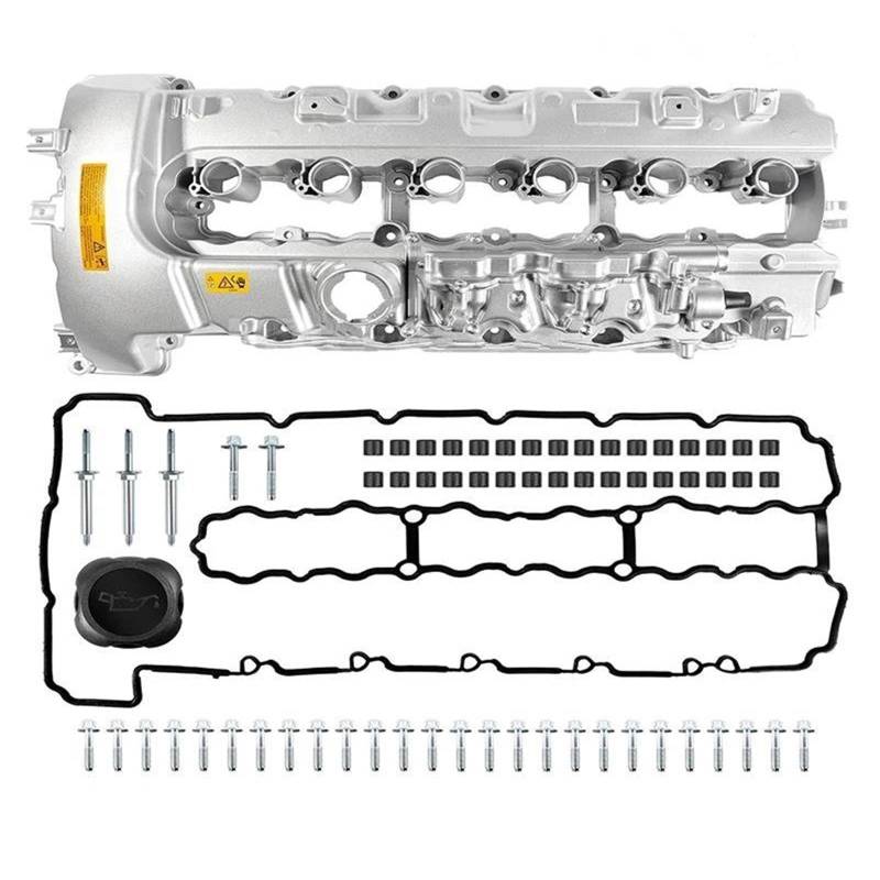Ventildeckeldichtung 11127565284 Aluminium N54 Motor Ventil Abdeckung Für F02 E70 E90 E93 E60 F03 135i 335i 535i 740i X5 3,0 L Z4 11127565286 264-936 Ventildeckel Dichtung von ZSQWRFRG
