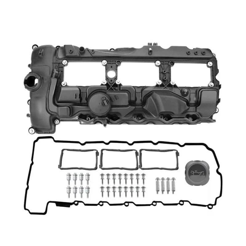 Ventildeckeldichtung 11127570292 Motorventildeckel Für N55 135i 335i 435i 535i 640i 740i 535ixDrive X3 X5 X6 XDrive 35i 3.0L Zylinderkopfhaube Ventildeckel Dichtung von ZSQWRFRG