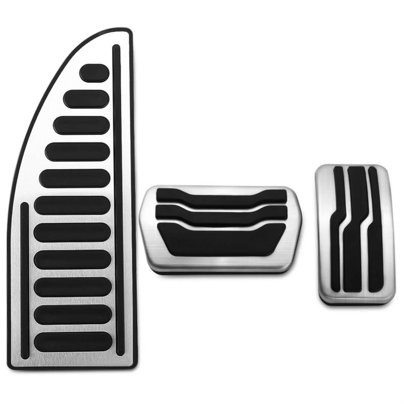 Auto Pedal Abdeckung,Pedalkappen Edelstahlauto Innenaufnahme Pedale Brenngasbremspedalabdeckung Passend Für Ford C-Max Cmax Kuga 2011~2019 Zubehör(3PCS AT and Rest) von ZSXPBZL
