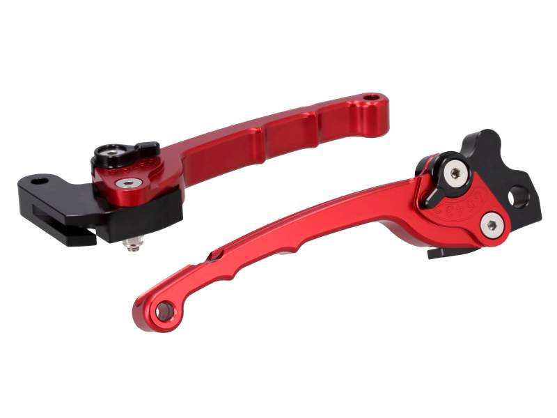 Set: CNC-Handhebel ZT-Tuning für Scheibenbremse mit ABE, Rot eloxiert - für Simson von ZT-Tuning