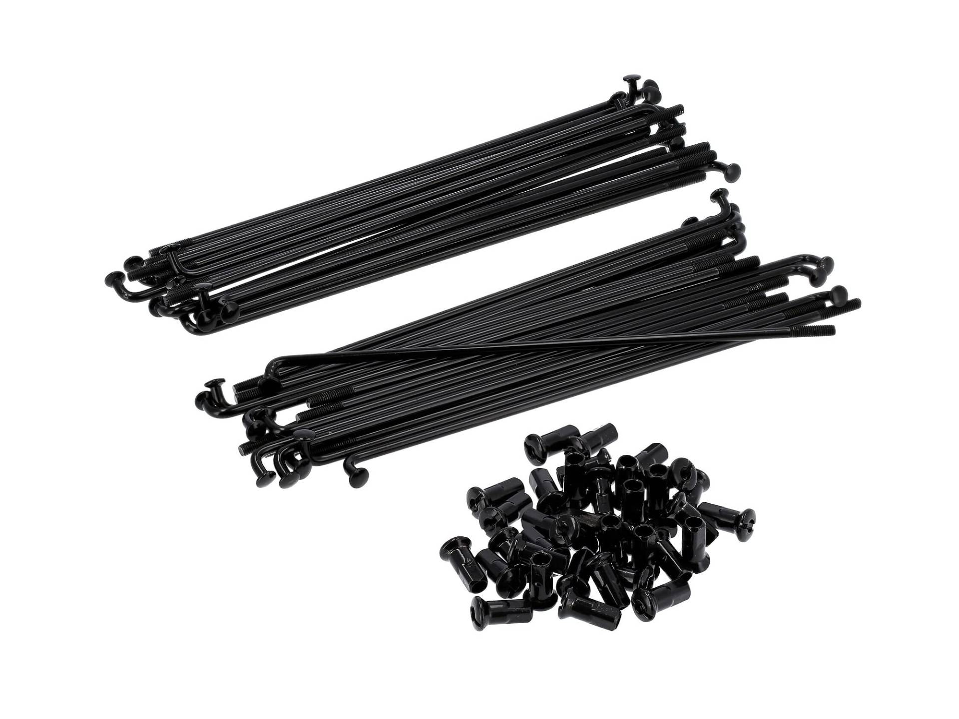 Set: Speichen 171/177 mit Nippel M4 in Schwarz für Scheibenbremsrad - für Simson S53, S83 Set: Speichen 171/177 mit Nippel M4 in Schwarz für Scheibenbremsrad - für Simson S53, S83 von ZT-Tuning