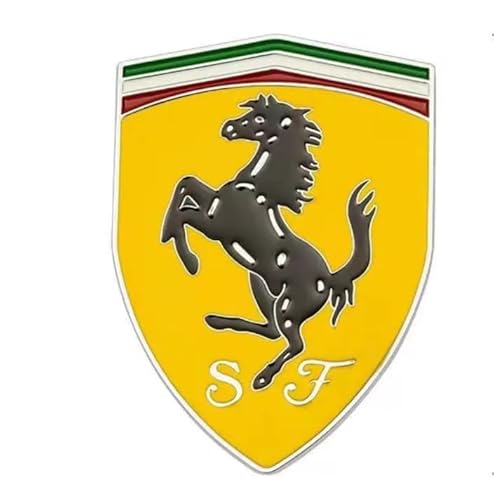 Auto Logo Embleme Zeichen für Ferrari，Plakette Auto-Emblem-Autoaufkleber Car Styling Karosserie-Anbauteile Ersatz,Tuning Verschleißteile von ZTLQ