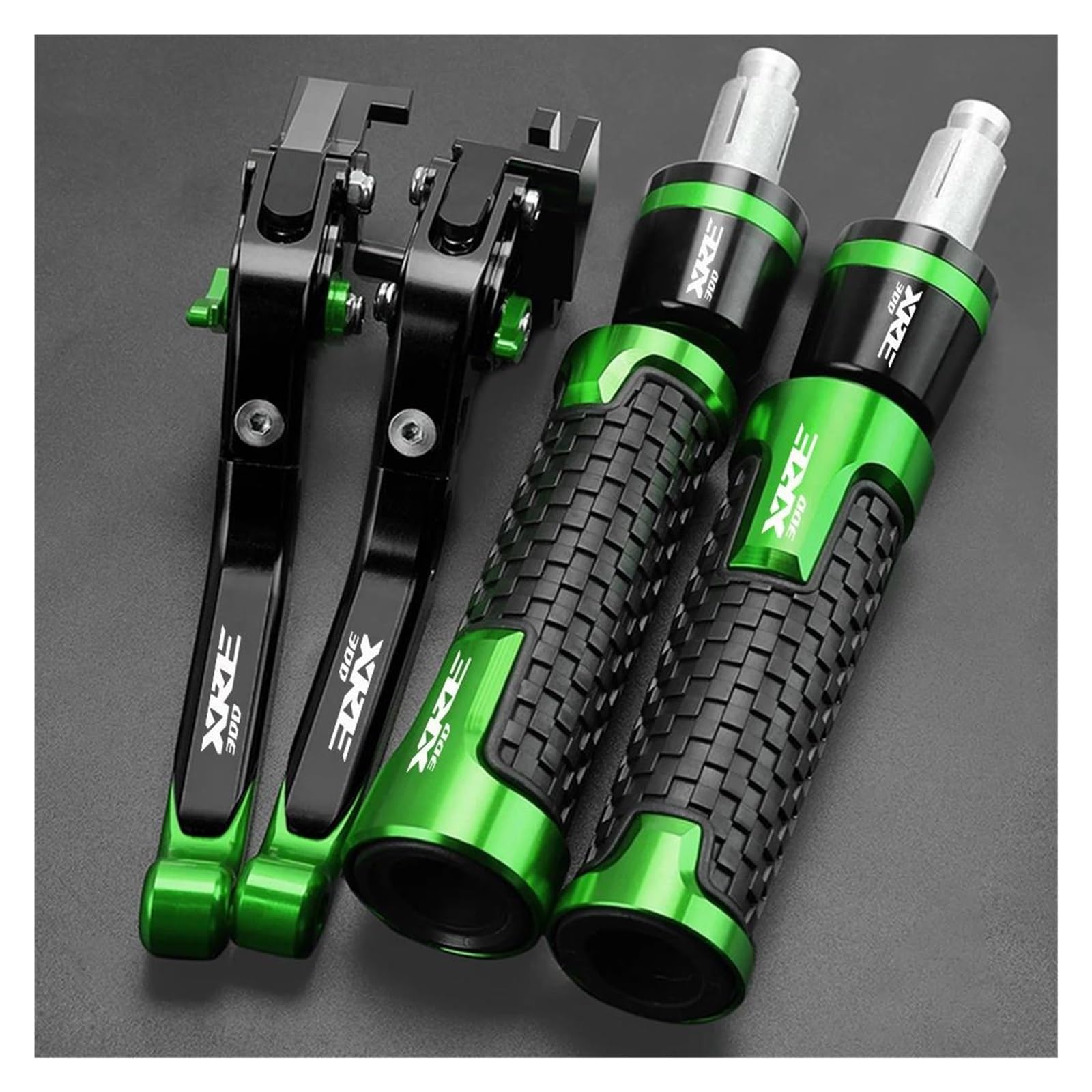Griffsatz Für H&ONDA XRE 300 XRE300 Bremsen Spurstange Handbremse Bremse Kupplung Hebel Lenker Griff Griffe Enden(Green) von ZTQLIJQF