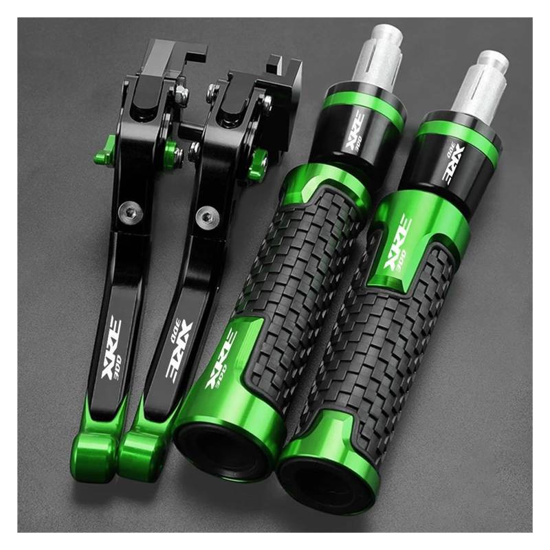 Griffsatz Für H&ONDA XRE 300 XRE300 Bremsen Spurstange Handbremse Bremse Kupplung Hebel Lenker Griff Griffe Enden(Green) von ZTQLIJQF