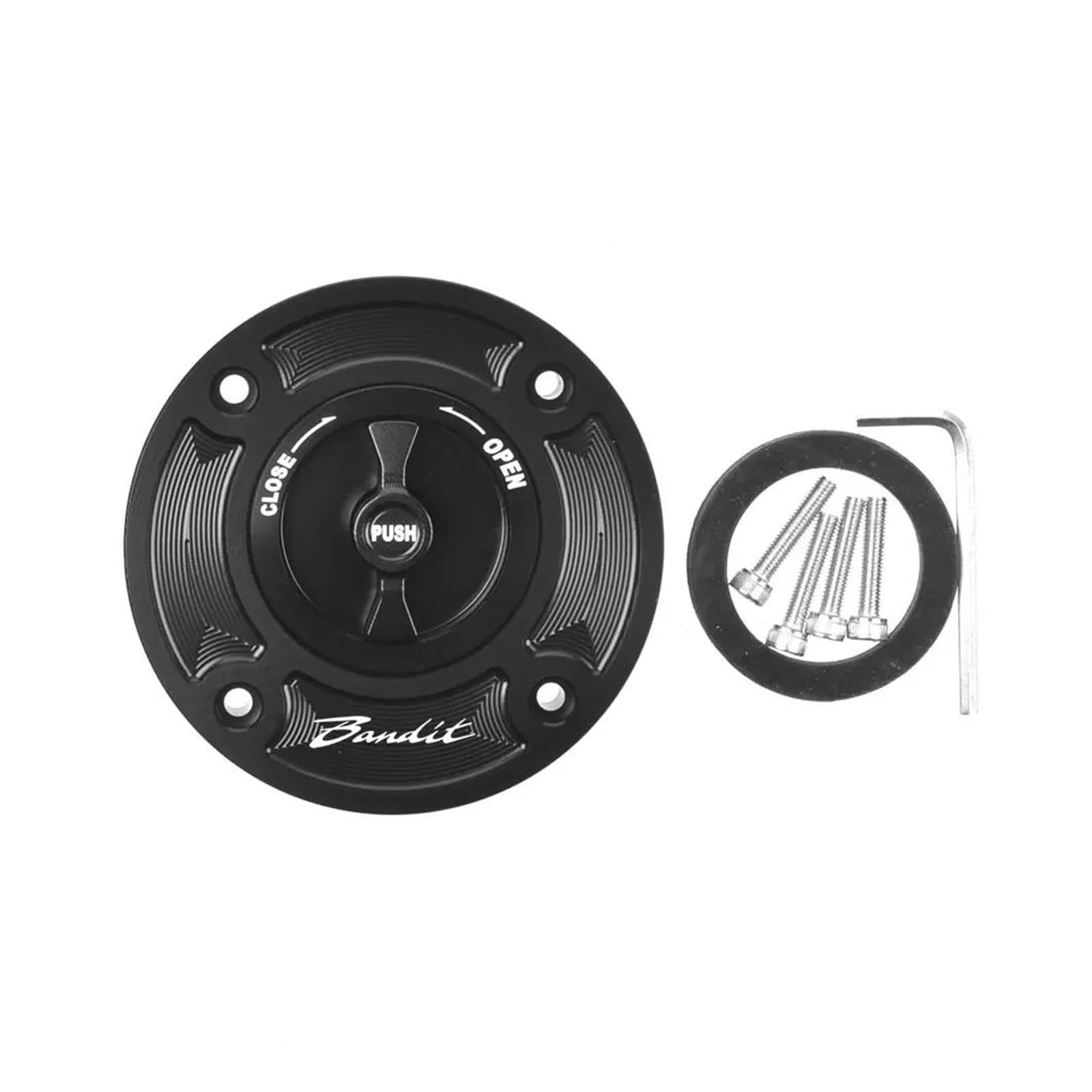 Kraftstofftankteile Für Suzuki GSF1200 Bandit GSF650 GSF1250 GSXR 600 750 1000 SV650 DL1000 Kraftstoff Gas Tank Kappe(Black) von ZTQLIJQF