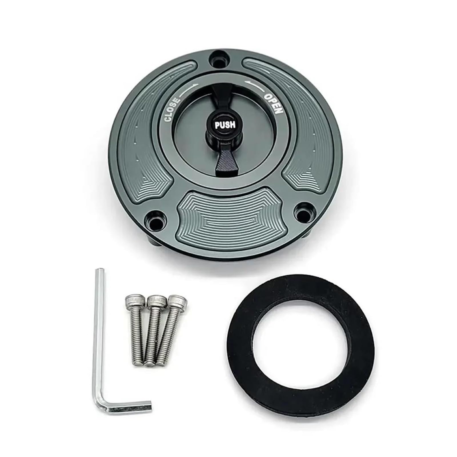 Kraftstofftankteile Für YAM&AHA FZ6 FZ1 Fazer Fz6r FZ8 FZ16 FZ1000 V-MAX XT660 TT600E Keyless Kraftstoff Gas Tank Kappe(Gray) von ZTQLIJQF