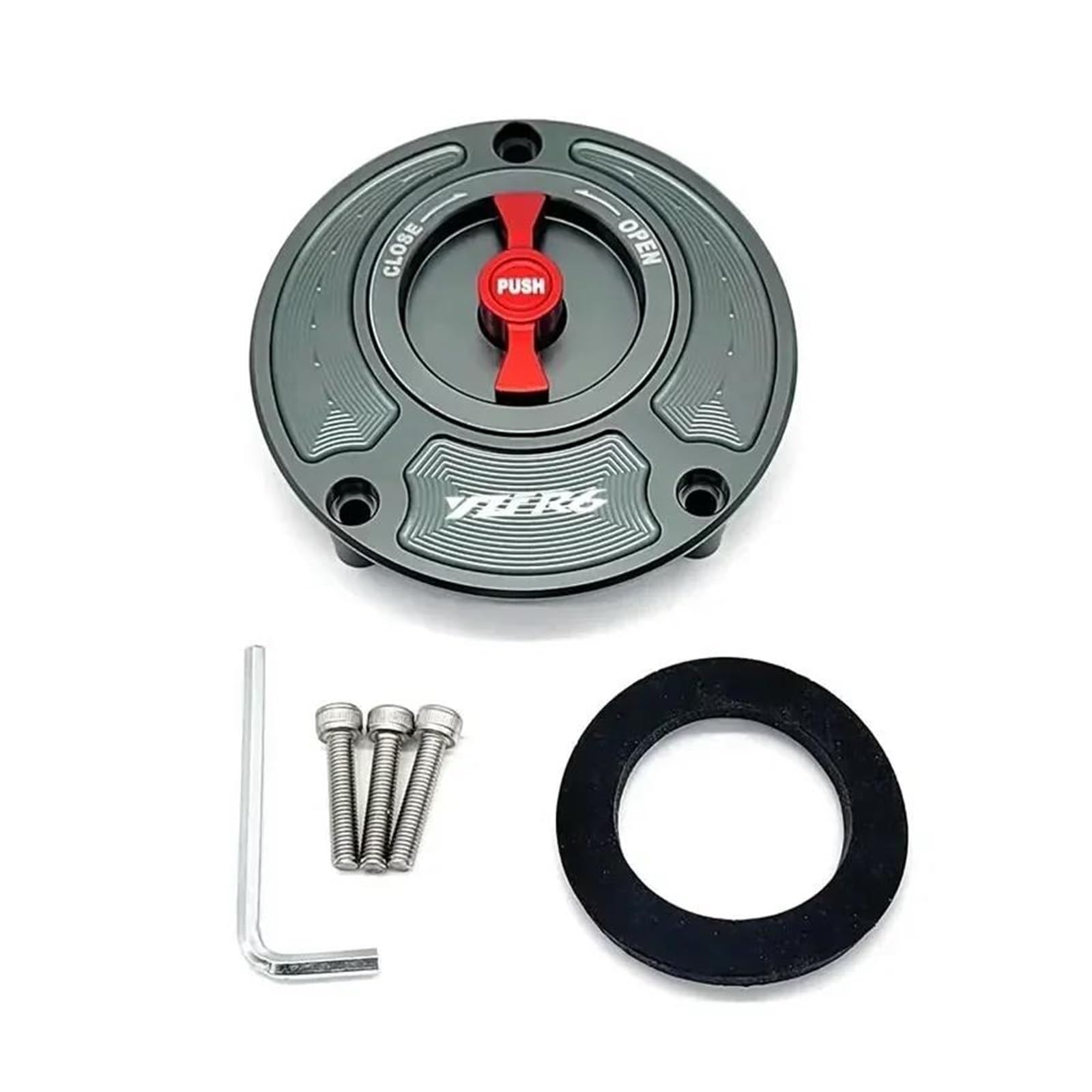 Kraftstofftankteile Für YAM&AHA FZ6 FZ6R FZ1 R1 R6 R6S FZ16 FJR1300 R25 MT10 FZ8 XSR 700 900 Kraftstoff Gas Tank Kappe(Gray6) von ZTQLIJQF