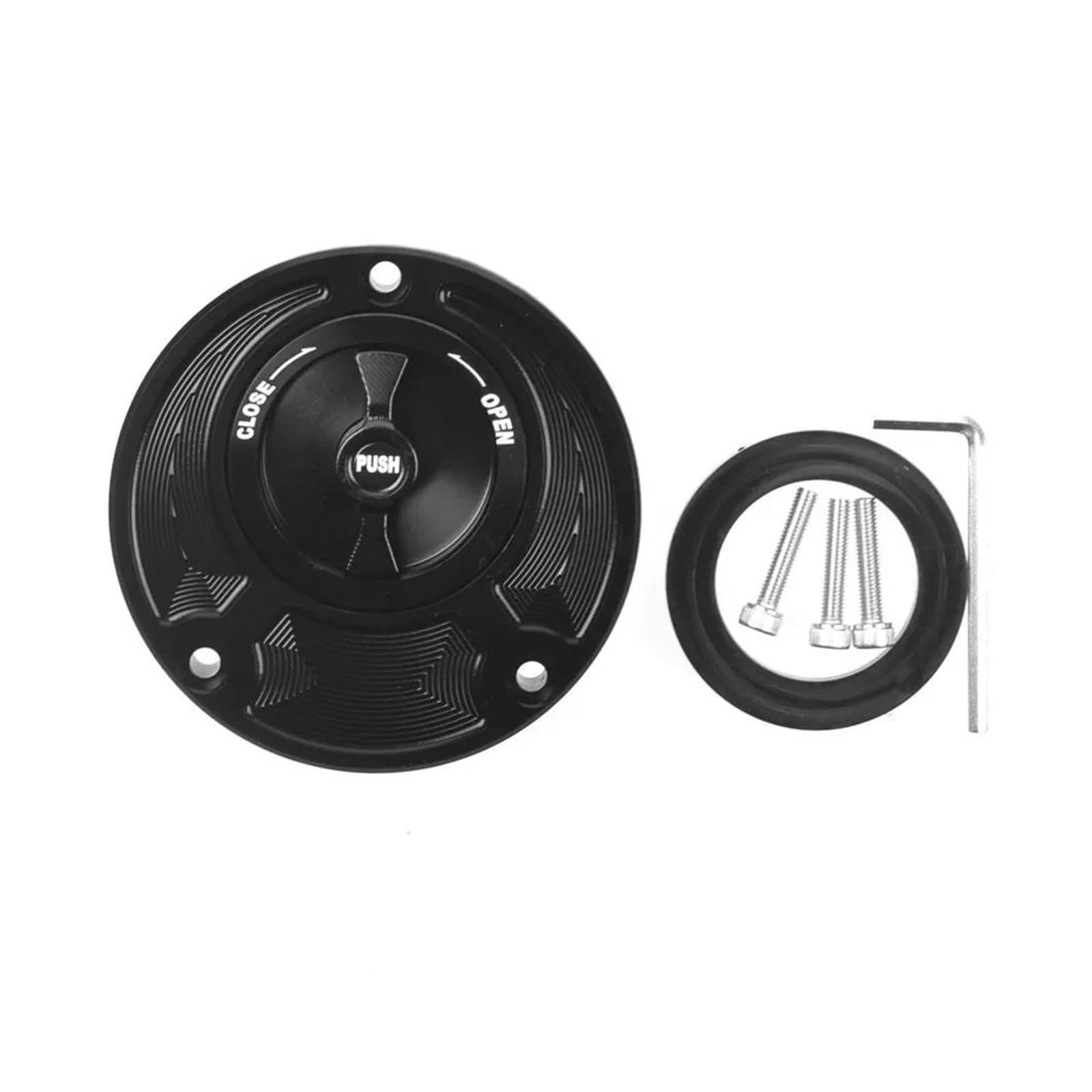 Kraftstofftankteile Für YAM&AHA MT-01 MT-03 Mt07 MT-09 MT-10 Mt125 Keyless Kraftstoff Gas Tank Kappe(Black) von ZTQLIJQF