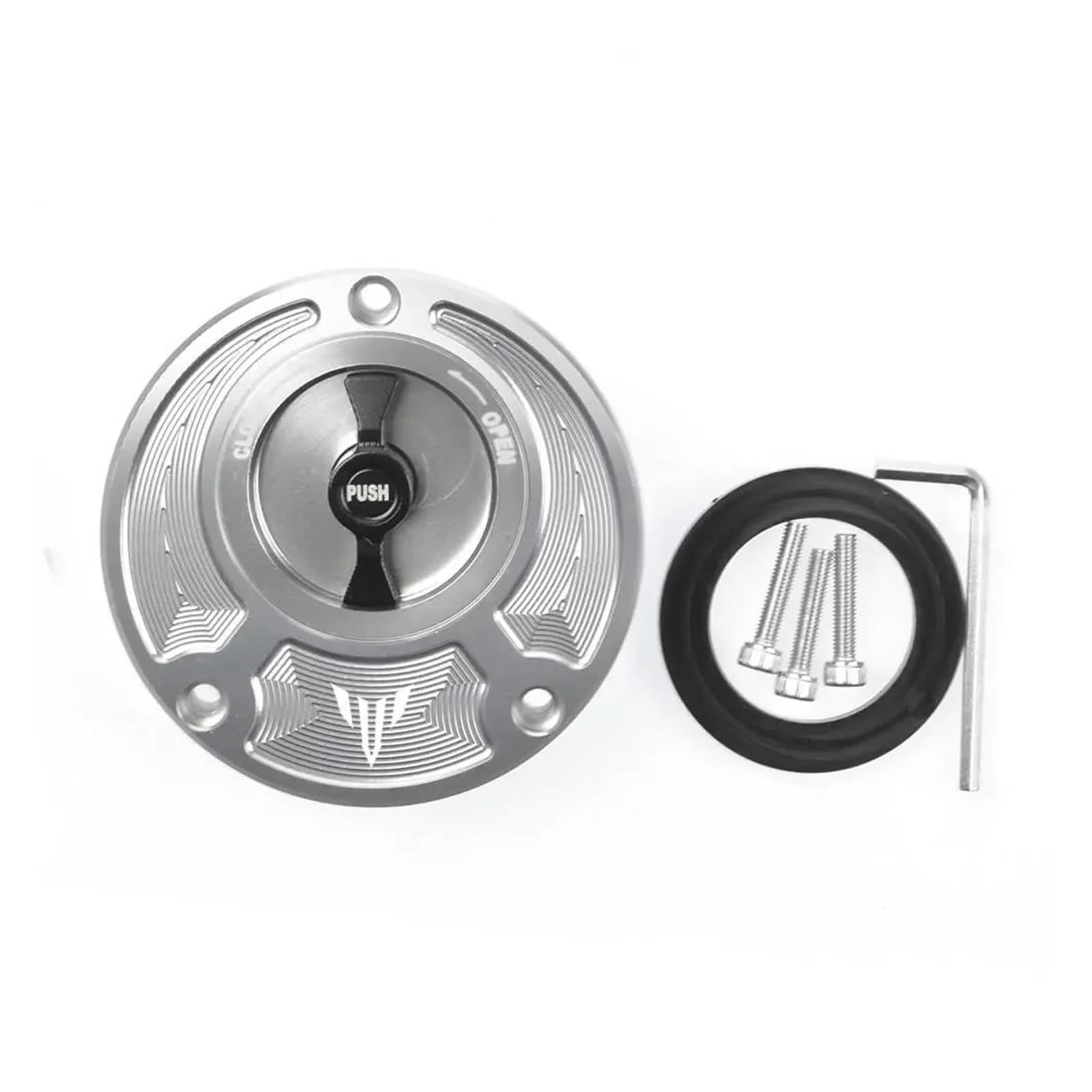 Kraftstofftankteile Für YAM&AHA MT-01 MT-03 Mt07 MT-09 MT-10 Mt125 Keyless Kraftstoff Gas Tank Kappe(Silver) von ZTQLIJQF